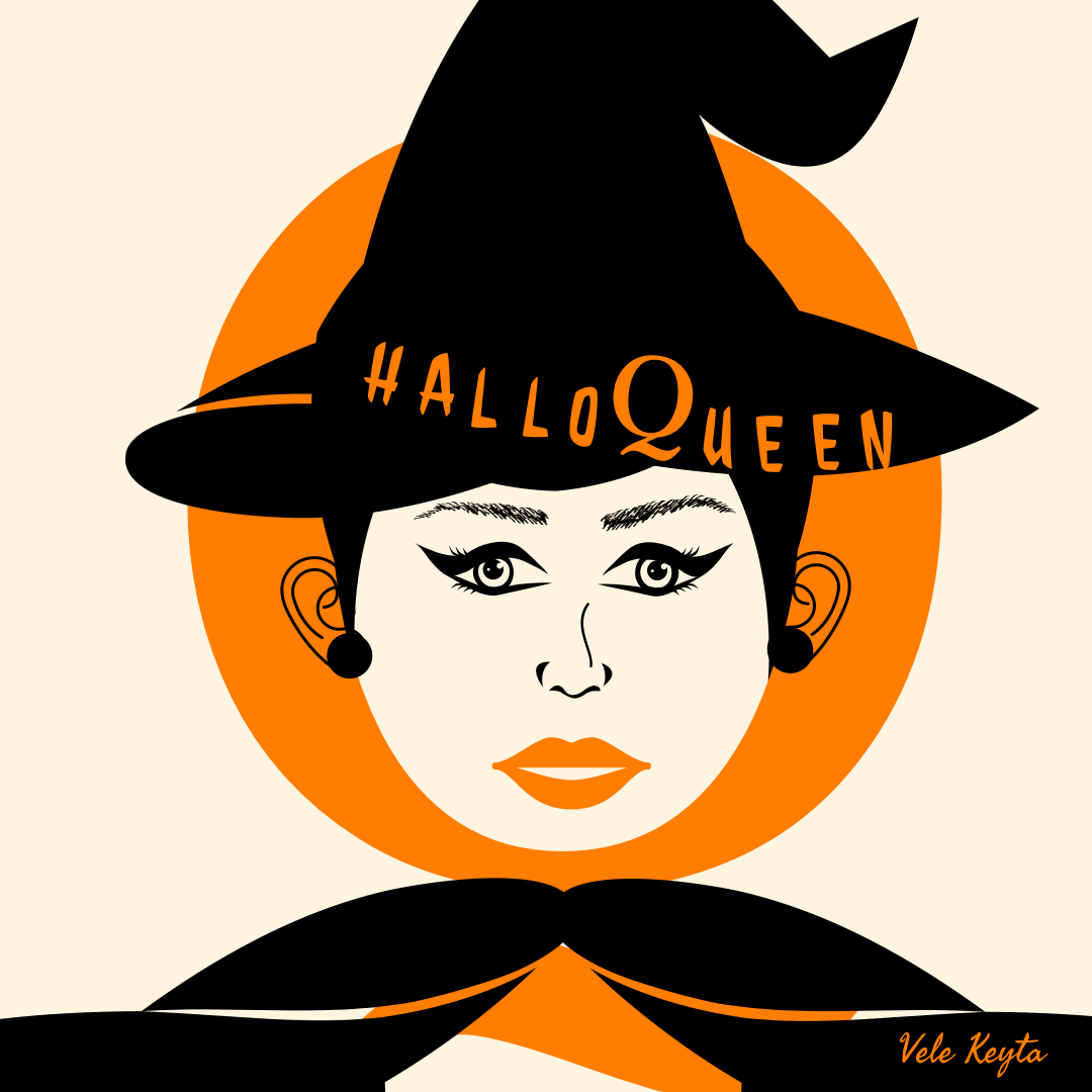 Hatty Boo HalloQueen Sticker