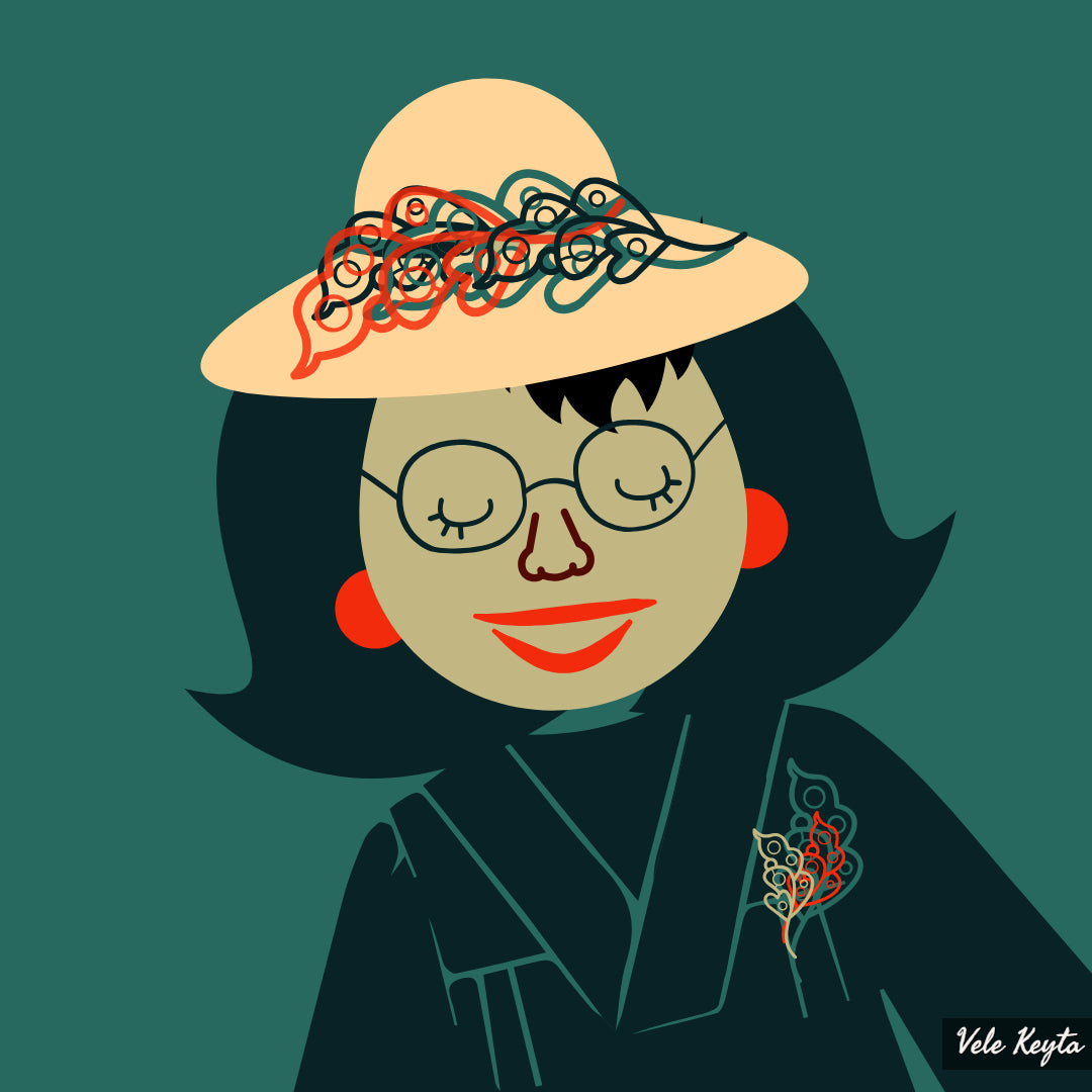 Bouffant Beauty Signature Sticker