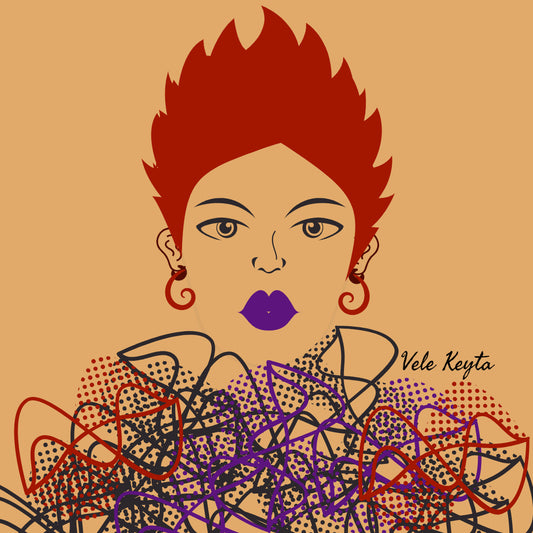 Scarlet Spikes & Lace Sticker
