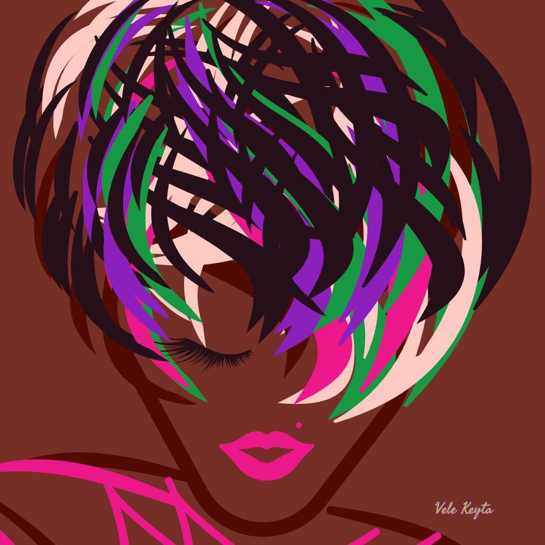Braided Beauty Signature Sticker