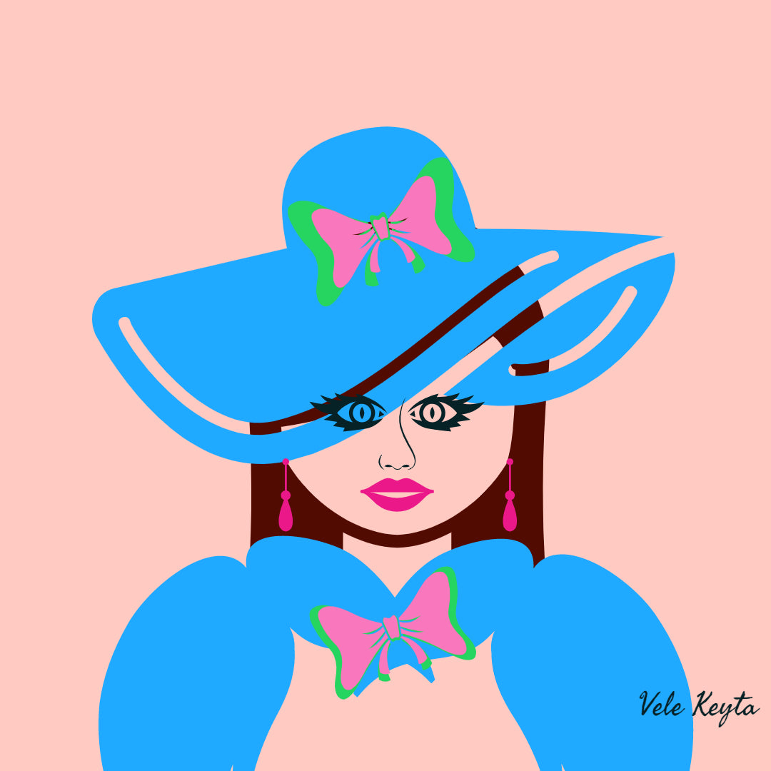 Bouffant Beauty Signature Sticker